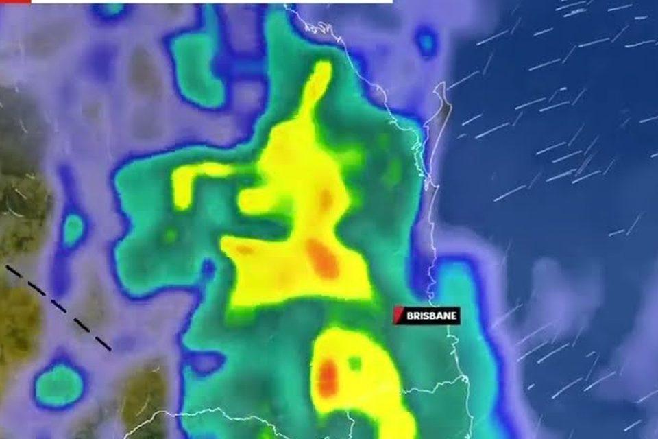 South East Queensland storms dump 100mm in under two hours