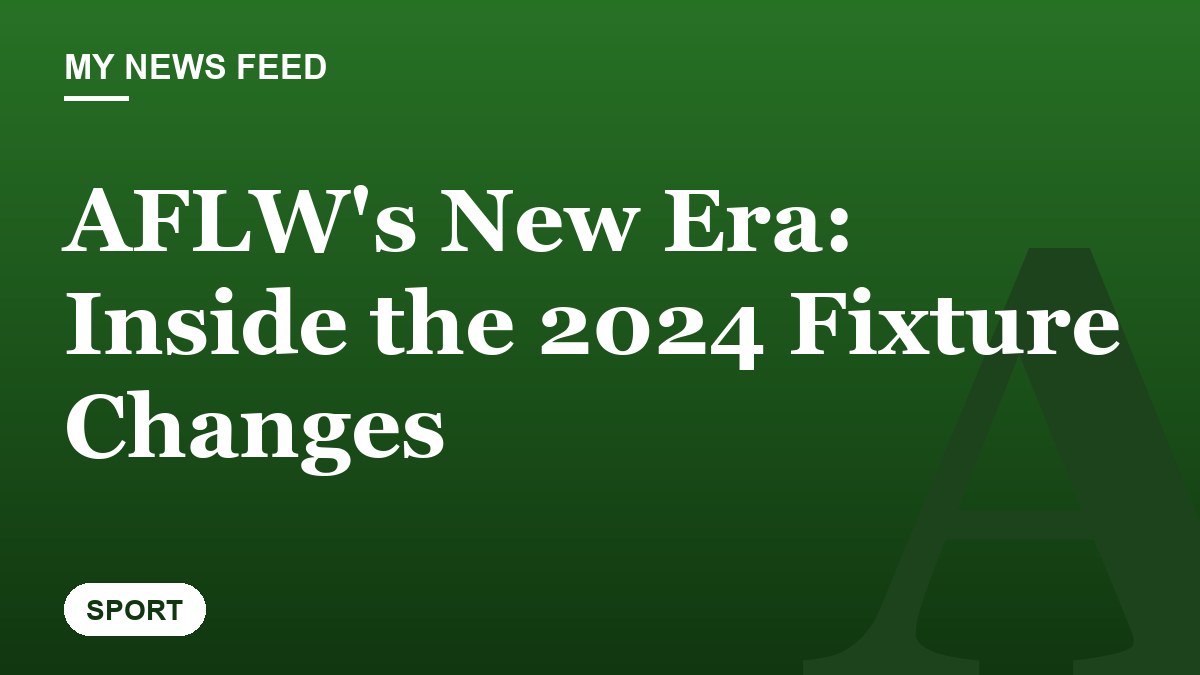 AFLW's New Era: Inside the 2024 Fixture Changes
