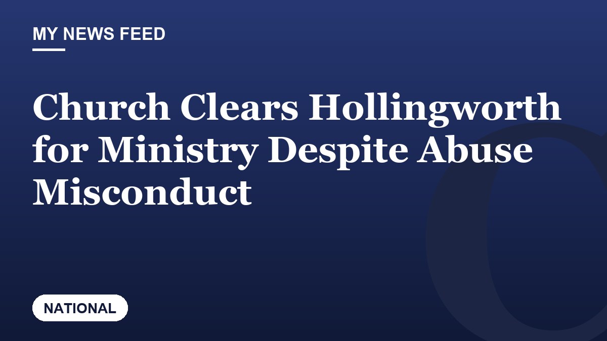 Church Clears Hollingworth for Ministry Despite Abuse Misconduct