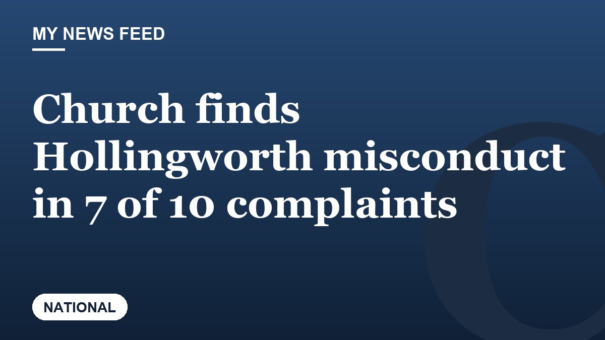 Church finds Hollingworth misconduct in 7 of 10 complaints