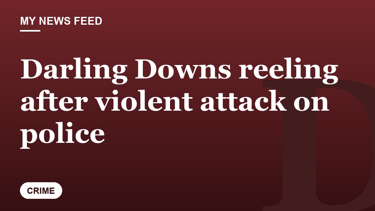 Darling Downs reeling after violent attack on police