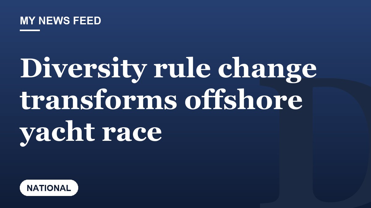 Diversity rule change transforms offshore yacht race