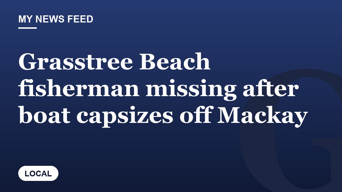 Grasstree Beach fisherman missing after boat capsizes off Mackay