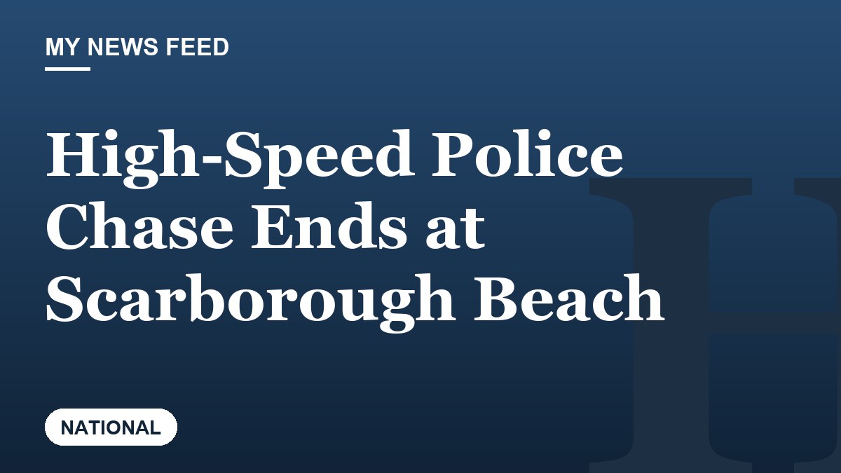 High-Speed Police Chase Ends at Scarborough Beach