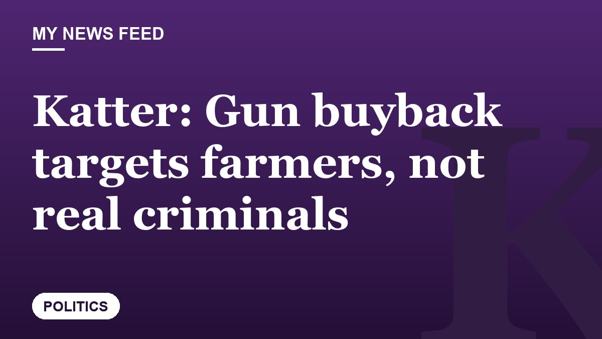 Katter: Gun buyback targets farmers, not real criminals