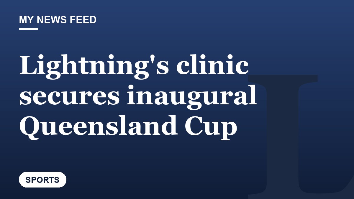 Lightning's clinic secures inaugural Queensland Cup
