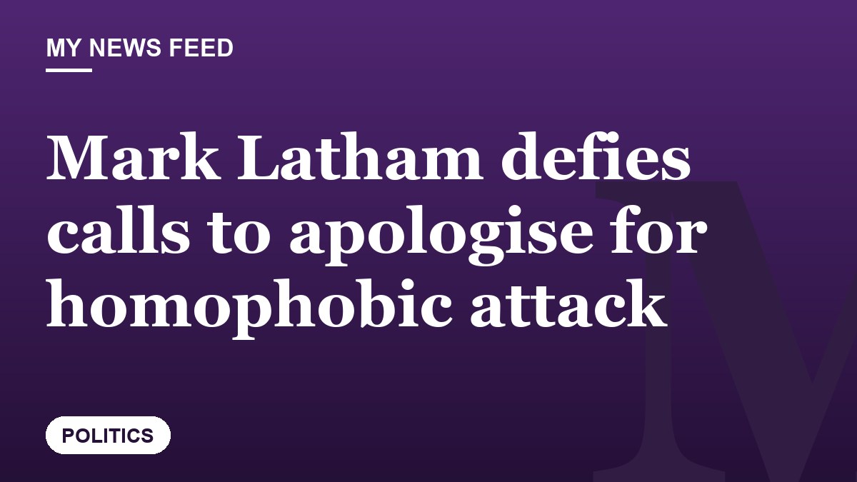 Mark Latham defies calls to apologise for homophobic attack