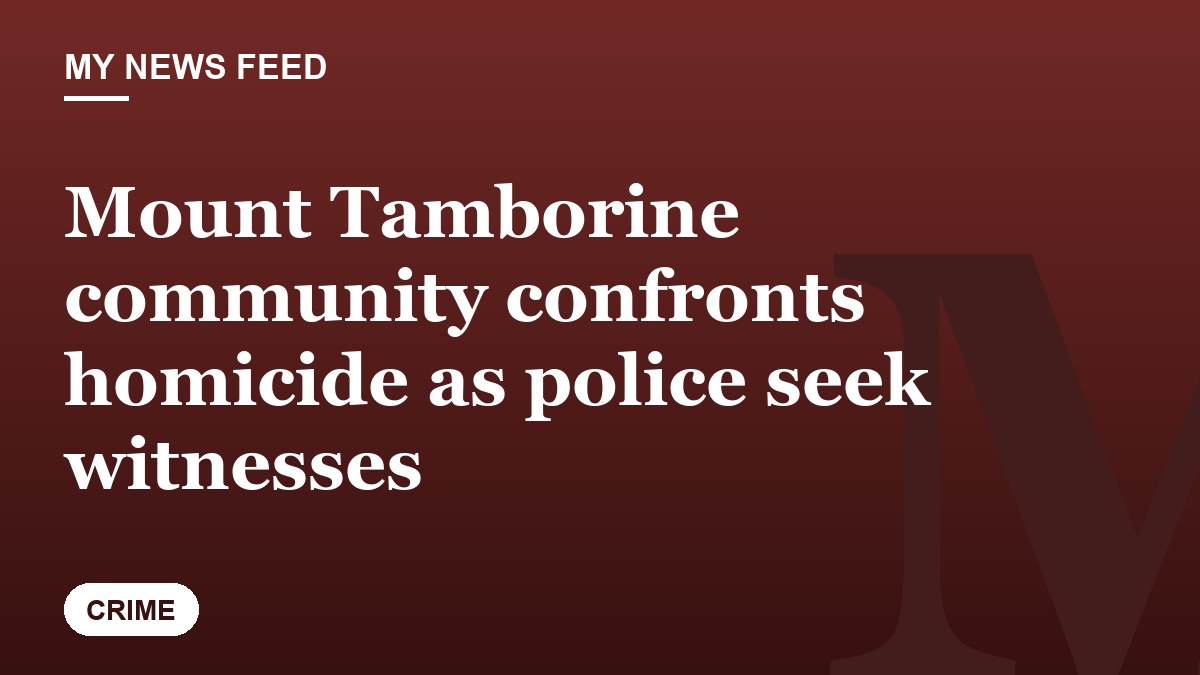 Mount Tamborine community confronts homicide as police seek witnesses