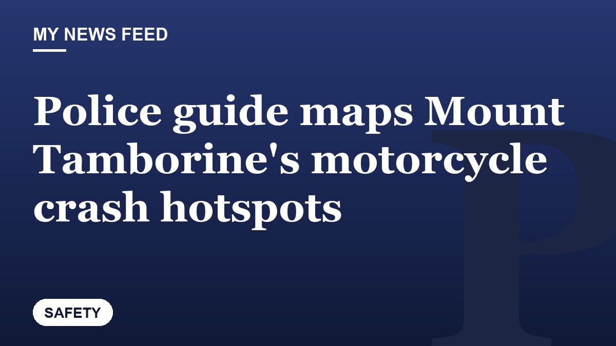 Police guide maps Mount Tamborine's motorcycle crash hotspots