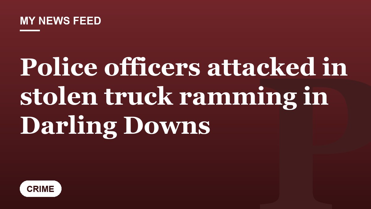 Police officers attacked in stolen truck ramming in Darling Downs