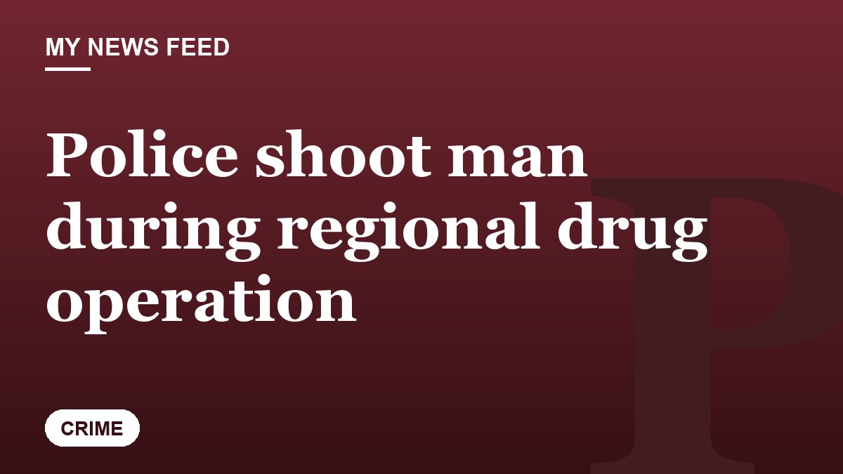 Police shoot man during regional drug operation