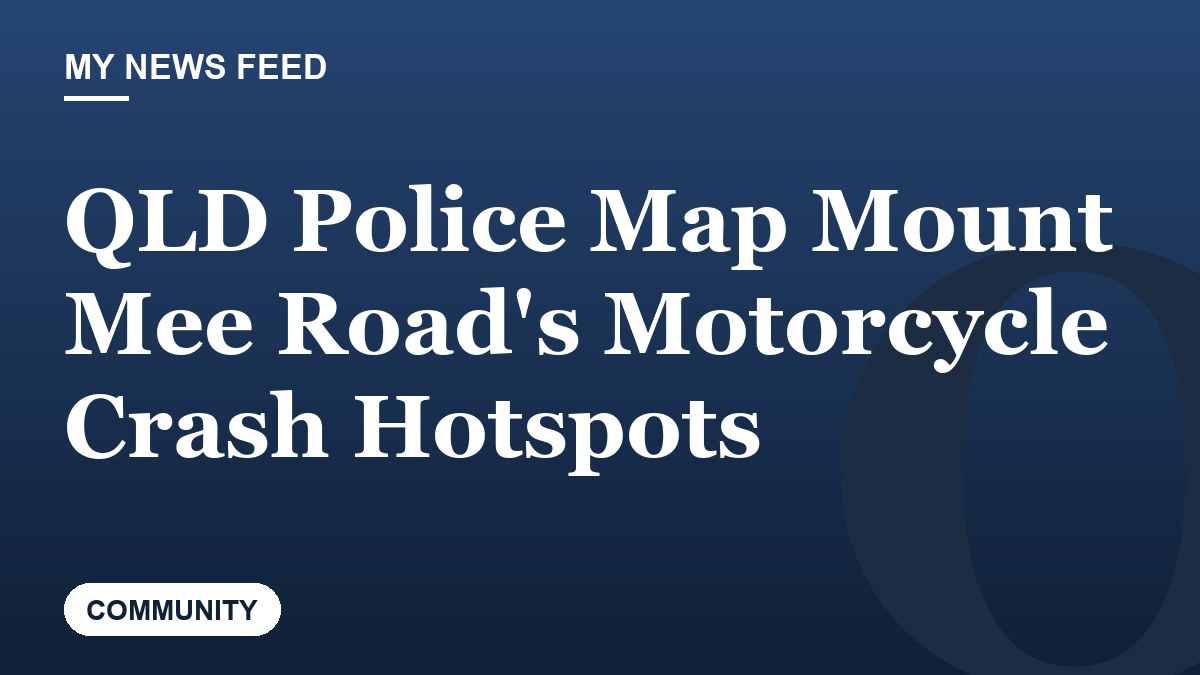 QLD Police Map Mount Mee Road's Motorcycle Crash Hotspots