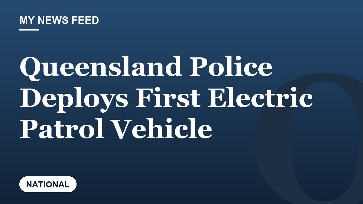 Queensland Police Deploys First Electric Patrol Vehicle