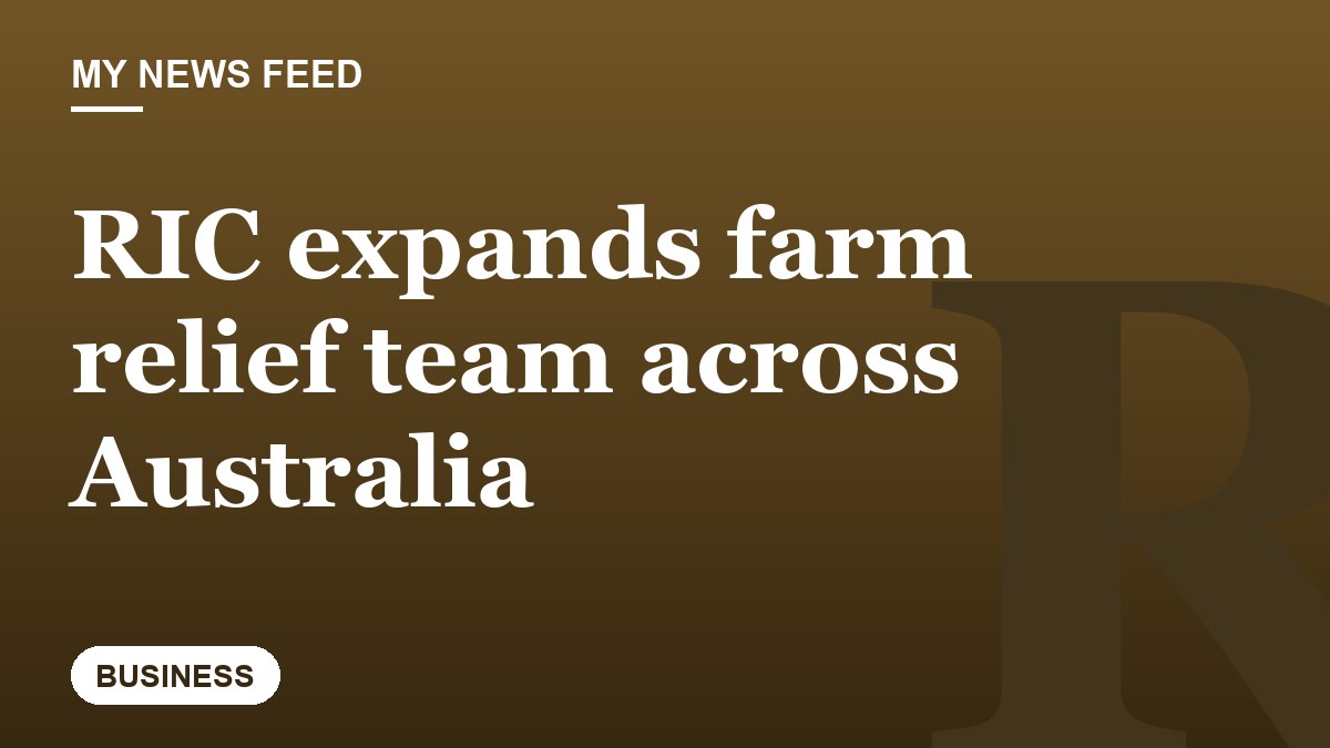 RIC expands farm relief team across Australia