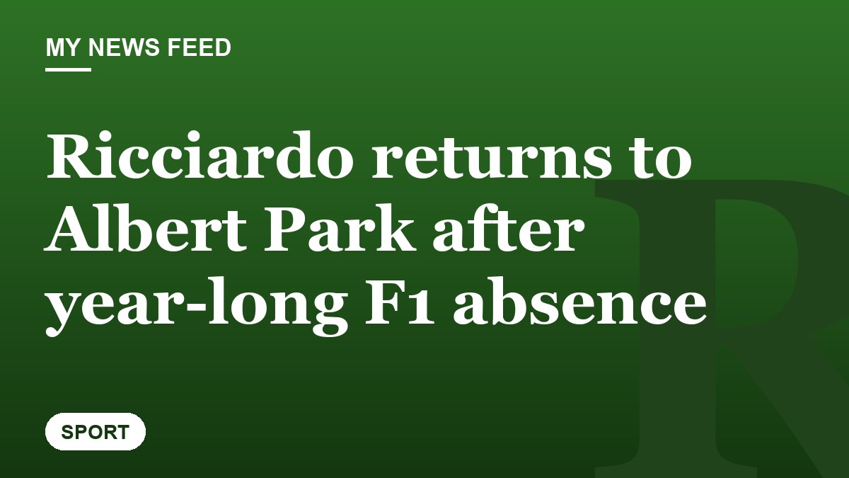 Ricciardo returns to Albert Park after year-long F1 absence