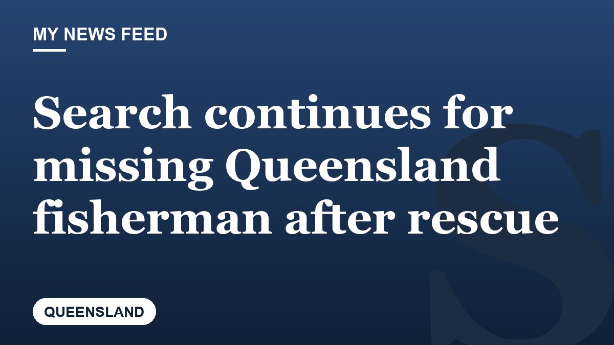 Search continues for missing Queensland fisherman after rescue
