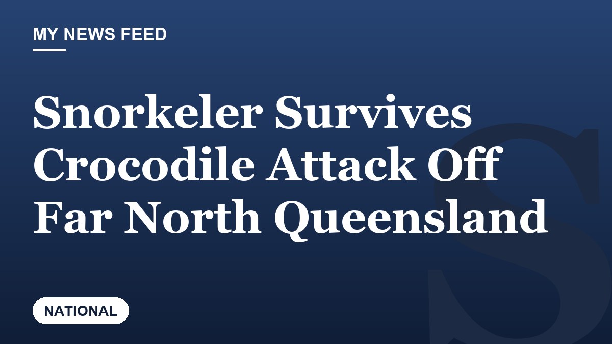 Snorkeler Survives Crocodile Attack Off Far North Queensland