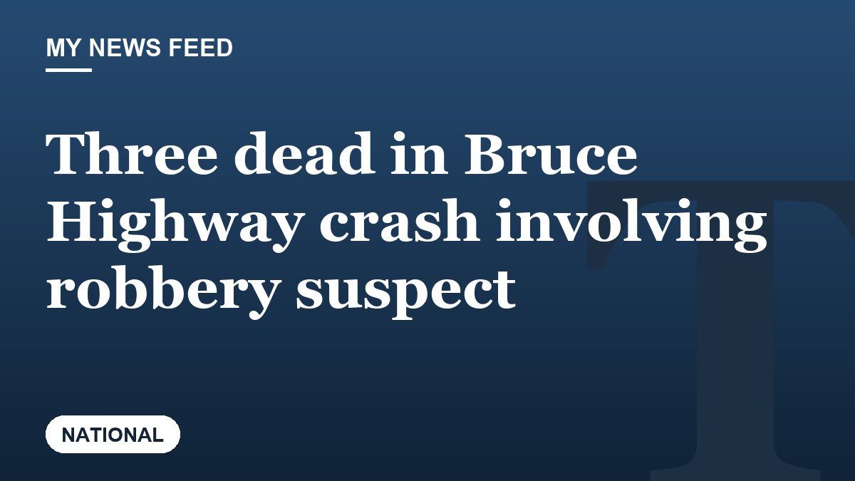 Three dead in Bruce Highway crash involving robbery suspect
