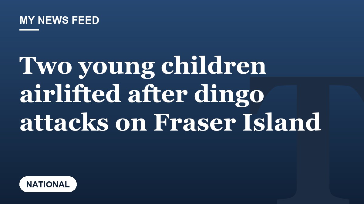 Two young children airlifted after dingo attacks on Fraser Island