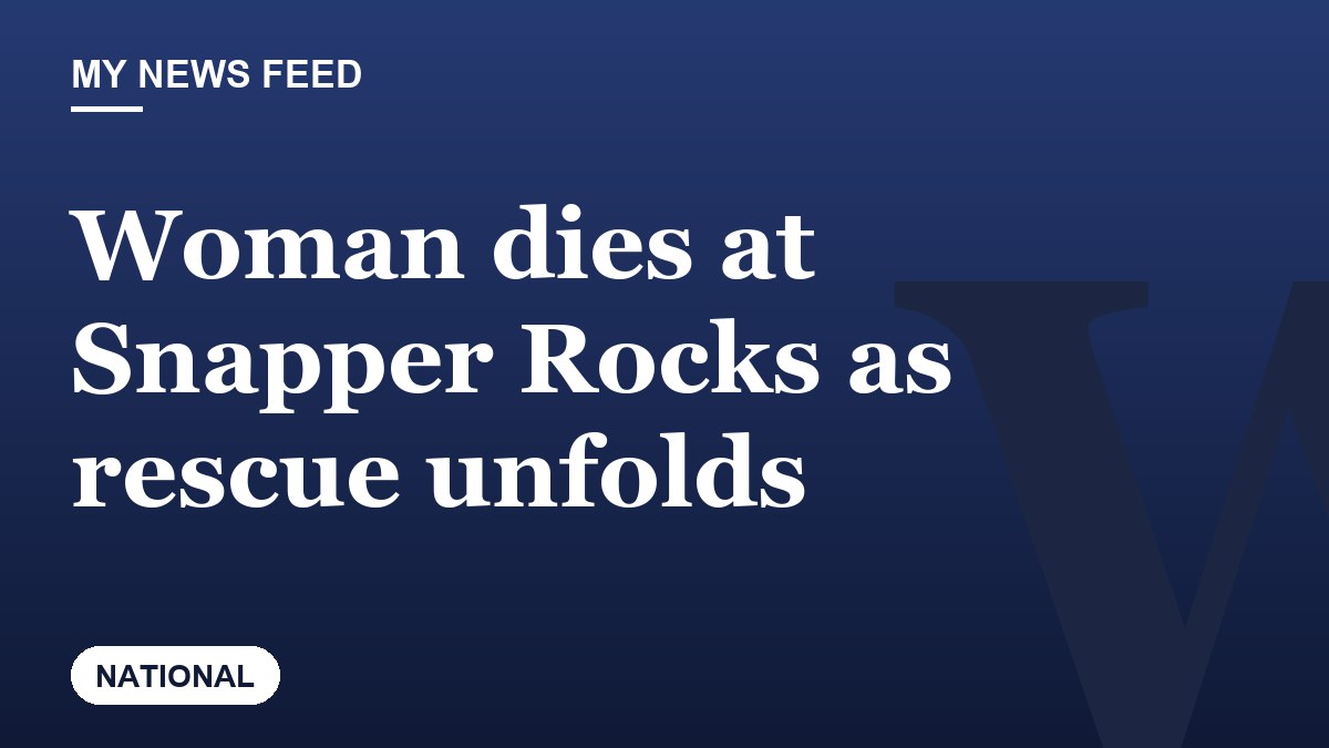 Woman dies at Snapper Rocks as rescue unfolds