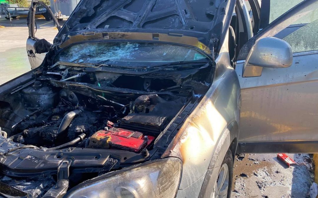 Car fire in Logan