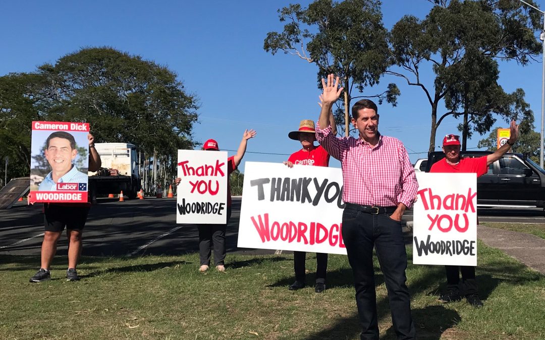 Cameron Dick thanks Woodridge locals
