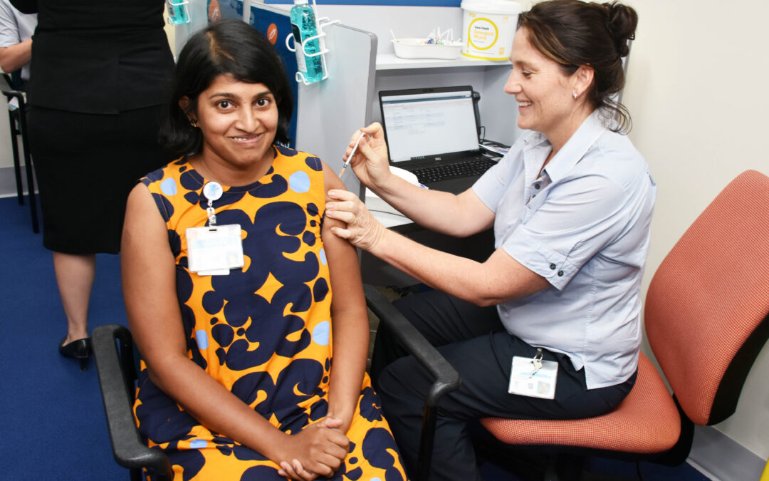 Logan Hospital front line staff vaccinated