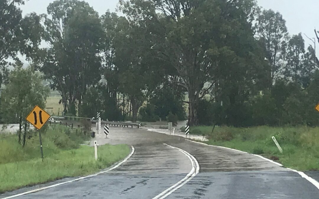 Floodwaters impact roads in the Scenic Rim and Logan
