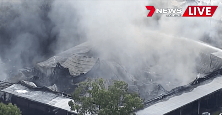 Logan City residents warned to stay indoors because of toxic smoke from a major fire