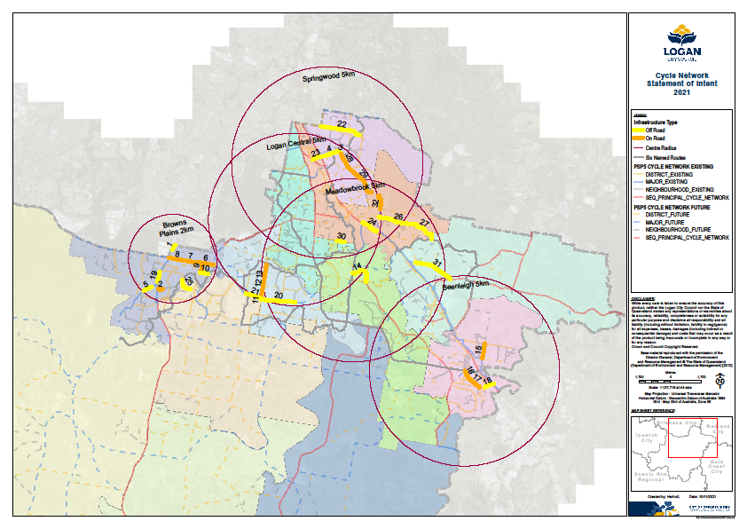 Bicycle routes