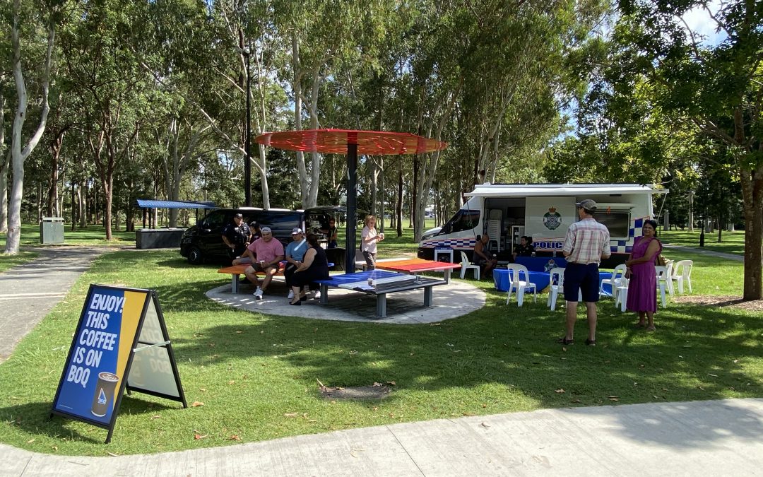 Logan locals have cuppa with cops