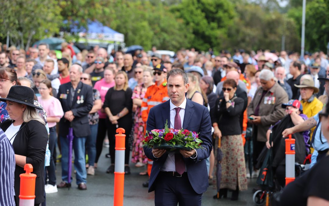 Rankin MP Dr Jim Chalmers paid tribute to the fallen at ANZAC Day services