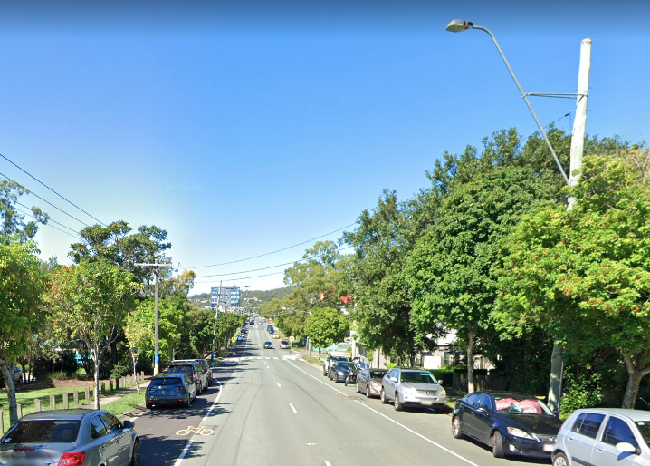 Road line marking works in Beenleigh