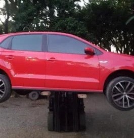 Woman reaches new heights in attempted car theft